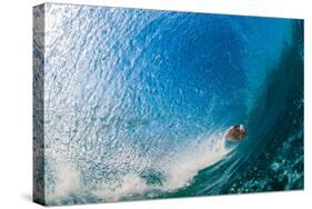 Water & Earth-Breaking wave off of North Stradbroke Island, Queensland, Australia-Mark A Johnson-Stretched Canvas