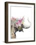 Water Elephant with Flower Crown-Patricia Pinto-Framed Art Print