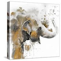 Water Elephant with Gold-Patricia Pinto-Stretched Canvas