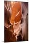 Water eroded Navajo Sandstone forms a slot canyon in Upper Antelope Canyon, Navajo Land, Arizona-Michael Nolan-Mounted Photographic Print