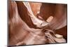 Water eroded Navajo Sandstone forms a slot canyon in Upper Antelope Canyon, Navajo Land, Arizona-Michael Nolan-Mounted Photographic Print