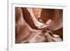 Water eroded Navajo Sandstone forms a slot canyon in Upper Antelope Canyon, Navajo Land, Arizona-Michael Nolan-Framed Photographic Print