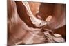 Water eroded Navajo Sandstone forms a slot canyon in Upper Antelope Canyon, Navajo Land, Arizona-Michael Nolan-Mounted Photographic Print