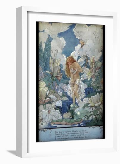 Water Fairy-Harold Gaze-Framed Art Print