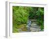 Water falling from rocks, Eagle Cliff Falls, Havana Glen Park, Finger Lakes Region, New York Sta...-null-Framed Photographic Print