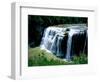 Water falling from rocks in a forest, Middle Falls, Genesee River, Letchworth State Park, New Yo...-null-Framed Photographic Print