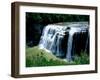 Water falling from rocks in a forest, Middle Falls, Genesee River, Letchworth State Park, New Yo...-null-Framed Photographic Print