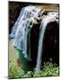 Water falling from rocks, Lower Falls, Letchworth State Park, New York State, USA-null-Mounted Photographic Print