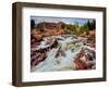 Water falling from rocks, Mill Creek, Moab, Utah, USA-null-Framed Photographic Print