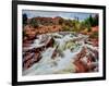 Water falling from rocks, Mill Creek, Moab, Utah, USA-null-Framed Photographic Print