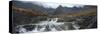 Water Falling from Rocks, Sgurr A' Mhaim, Glen Brittle, Isle of Skye, Scotland-null-Stretched Canvas