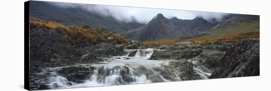 Water Falling from Rocks, Sgurr A' Mhaim, Glen Brittle, Isle of Skye, Scotland-null-Stretched Canvas