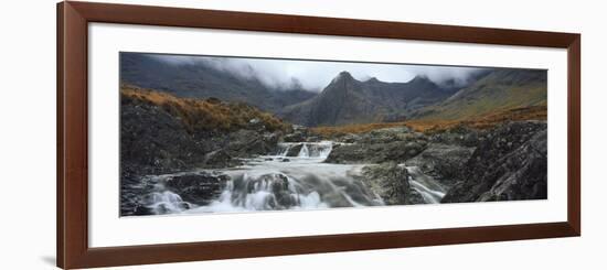 Water Falling from Rocks, Sgurr A' Mhaim, Glen Brittle, Isle of Skye, Scotland-null-Framed Photographic Print