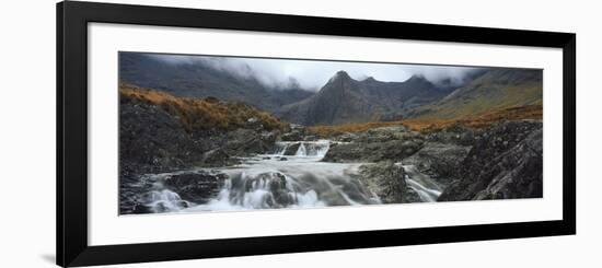 Water Falling from Rocks, Sgurr A' Mhaim, Glen Brittle, Isle of Skye, Scotland-null-Framed Photographic Print