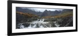 Water Falling from Rocks, Sgurr A' Mhaim, Glen Brittle, Isle of Skye, Scotland-null-Framed Photographic Print