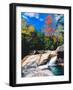 Water falling into a river, Pemigewasset River, Franconia Notch State Park, White Mountains, New...-null-Framed Photographic Print