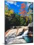 Water falling into a river, Pemigewasset River, Franconia Notch State Park, White Mountains, New...-null-Mounted Photographic Print