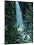 Water Falling Off Mountain at Helmcken Falls-null-Mounted Photographic Print