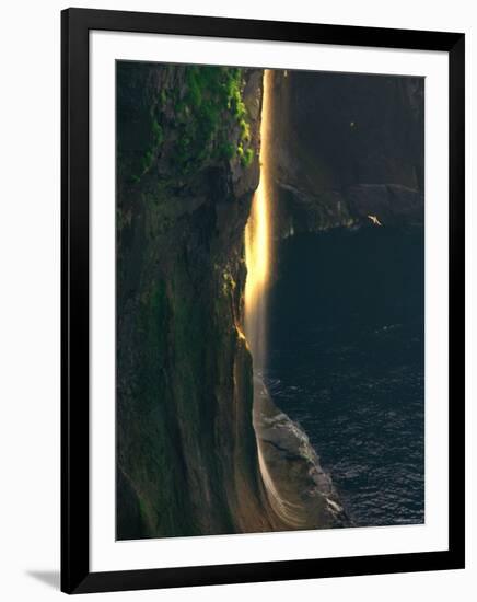 Water Falls at Sunset-null-Framed Photographic Print