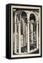 Water Feature Surrounded by Columns-Paul Thomas-Framed Stretched Canvas