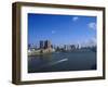 Water Ferry About to Go Under Erasmus Bridge-Barry Winiker-Framed Photographic Print