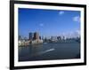 Water Ferry About to Go Under Erasmus Bridge-Barry Winiker-Framed Photographic Print