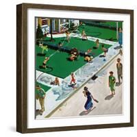 "Water Fight", June 30, 1951-Thornton Utz-Framed Giclee Print