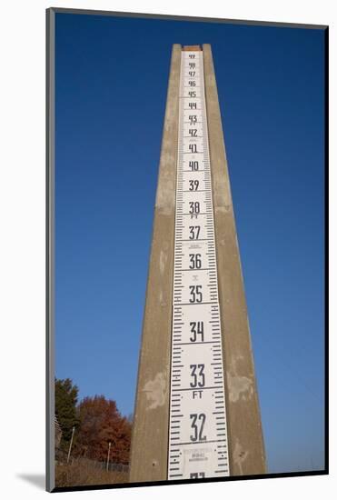 Water Flood Gage Cumberland River, Nashville, TN-Joseph Sohm-Mounted Photographic Print