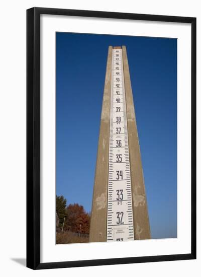 Water Flood Gage Cumberland River, Nashville, TN-Joseph Sohm-Framed Photographic Print