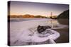 Water Flow at Morning Light, Golden Gate Bridge, California-Vincent James-Stretched Canvas