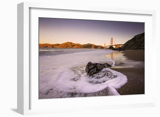 Water Flow at Morning Light, Golden Gate Bridge, California-Vincent James-Framed Photographic Print