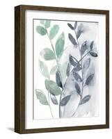 Water Flow Leaves I-Jennifer Goldberger-Framed Art Print