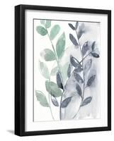 Water Flow Leaves I-Jennifer Goldberger-Framed Art Print