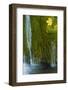 Water Flowing over Moss with a Sycamore Leaf, Kosjak Lake, Plitvice Lakes Np, Croatia, October 2008-Biancarelli-Framed Photographic Print