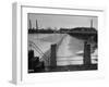 Water Flowing over Power Dam on the Merrimack River-null-Framed Photographic Print