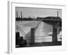 Water Flowing over Power Dam on the Merrimack River-null-Framed Photographic Print
