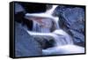 Water Flowing over Rocks in Stream-George D Lepp-Framed Stretched Canvas