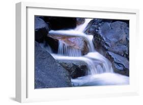 Water Flowing over Rocks in Stream-George D Lepp-Framed Photographic Print