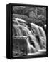 Water Flowing Over Rocks on a Waterfall-Rip Smith-Framed Stretched Canvas