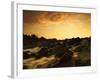 Water Flowing over Rocky Riverbed-Jan Lakey-Framed Photographic Print