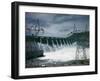 Water Flowing over Spillway of Grand Coulee Dam-Philip Gendreau-Framed Photographic Print