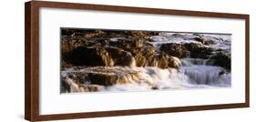 Water flowing through rocks, Playa Los Cerritos, Todos Santos, Baja California Sur, Mexico-Panoramic Images-Framed Photographic Print