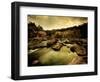 Water Flowing through Rocky Riverbed-Jan Lakey-Framed Photographic Print