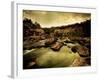 Water Flowing through Rocky Riverbed-Jan Lakey-Framed Photographic Print