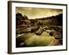 Water Flowing through Rocky Riverbed-Jan Lakey-Framed Photographic Print