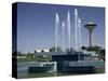 Water Fountain and Tower, Baghdad, Iraq, Middle East-Thouvenin Guy-Stretched Canvas