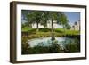 Water fountain and Virginia State Capitol, Richmond Virginia-null-Framed Photographic Print