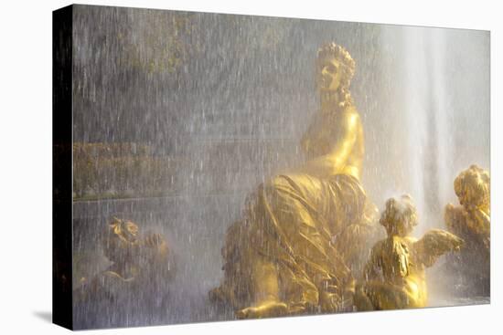 Water Fountain at Linderhof Palace, Bavaria, Germany, Europe-Miles Ertman-Stretched Canvas