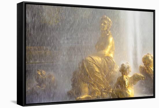 Water Fountain at Linderhof Palace, Bavaria, Germany, Europe-Miles Ertman-Framed Stretched Canvas