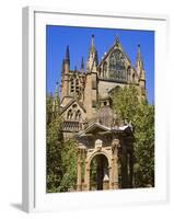 Water Fountain Near St. Mary's Cathedral, Central Business District, Sydney, New South Wales, Austr-Richard Cummins-Framed Photographic Print